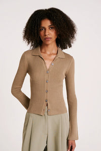 NUDE LUCY Abyss Knit Top - Fog