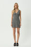 AFENDS Asta Grace Mini Dress - Steel Check