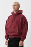 AFENDS Genesis Boxy Hoodie - Washed Burgundy