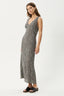 AFENDS Asta Seersucker Maxi Dress - Steel Check
