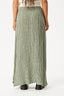 AFENDS Base Seersucker Maxi Skirt - Green Check