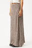AFENDS Base Seersucker Maxi Skirt - Coffee Check