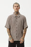 AFENDS Base Short Sleeve Shirt - Coffee Check