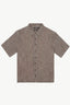 AFENDS Base Short Sleeve Shirt - Coffee Check