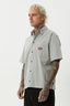 AFENDS Bats Striped. Short Sleeve Shirt - Fuel