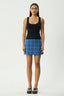 AFENDS Camden Check Mini Skirt -  Marina Check