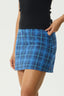 AFENDS Camden Check Mini Skirt -  Marina Check