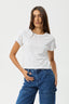 AFENDS Carmen Baby Tee - White