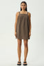AFENDS Cyrus Mini Dress – Coffee Stripe