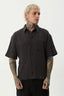 AFENDS Dusk Seersucker Check Shirt - Black