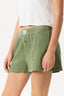 AFENDS Focus Seersucker Boxer Short – Oil Green