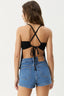 AFENDS Focus Seersucker Strappy Top - Black