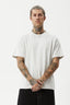 AFENDS Genesis Heavy weight Boxy Tee - Grey Marle