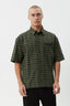 AFENDS Ghost Short Sleeve Shirt - Oil Green