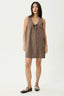 AFENDS Hometown Michi Mini Dress - Coffee