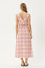 AFENDS Kayla Check Maxi Dress -  Pink Check