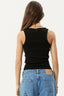 AFENDS Layden Rib Singlet - Black