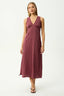 AFENDS Ledger Maxi Dress Maxi Dress - Burgundy Stripe