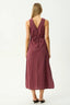 AFENDS Ledger Maxi Dress Maxi Dress - Burgundy Stripe