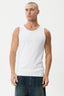AFENDS Paramount Rib Singlet - White