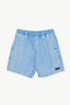 AFENDS. The Dopamine- Organic Swim Short 18" - Acid Wash Blue