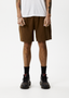 AFENDS Recycled Oversized Short - Toffee