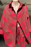 BY FRANKIE Choc Red Print Shirt