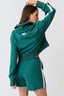 CARTEL & WILLOW Tina 1/4 Zip Sweater - Jade Waffle