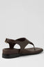 DJANGO & JULIETTE Enyo Leather Sandal - Choc