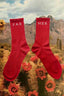 FAR MER. BY WHITNEY Red Boot Socks