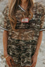 FAR MER BY WHITNEY Camo Lave Vee Tee