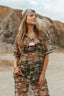 FAR MER BY WHITNEY Camo Lave Vee Tee