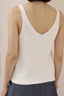 IRIS MAXI Knit Singlet Top - White