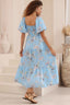 IRIS MAXI Juni Puff Sleeve Maxi Dress