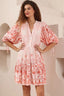 IRIS MAXI Poppy Babydoll Dress - Pink
