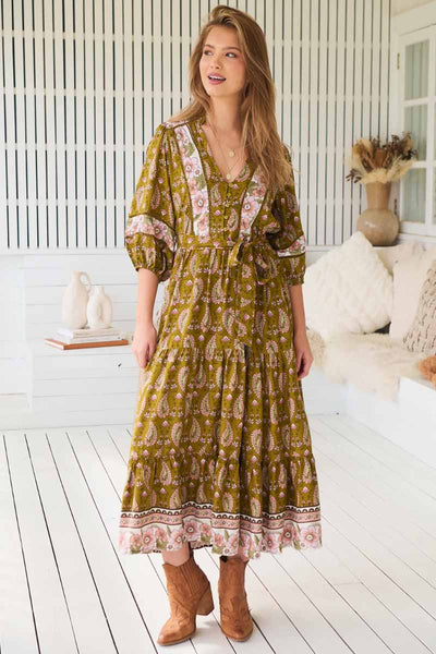 jaase midi dress JAASE Amalie Print Mila Midi Dress – Cicada By Ayliah