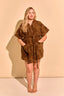 K JULIET Towel Robe - Brown