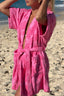 K JULIET Towel Robe - Fuschia