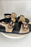 LUNA SOLE Eden Sandal- Black Wicker