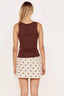 MINKPINK Bronte Pointell Knit Tank – Chocolate