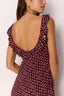 MINKPINK Sierra Ruffle Strap Mini Dress - Burgundy Floral