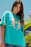 ONLY LOVERS LEFT Tiger Tee - Teal