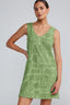 POOLSIDE PARADISO Mai Tai V Tunic Towelling Dress - Palm