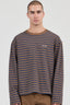 ROLLAS Stripe Long Sleeve Tee - Tan/Navy