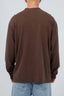 SILENT THEORY Henley LS Top - Chocolate