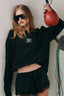 SŚAINT Round One Layered Tee - Vintage Black