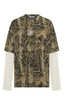 SŚAINT Round One Layered Tee – Vintage Camo