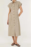 STAPLE THE LABEL Hadley Midi Shirtdress – Pinstripe