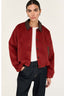 STAPLE THE LABEL Meava Bomber Jacket – Burgundy