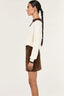 STAPLE THE LABEL Daria Polo Jumper - Choc Contrast